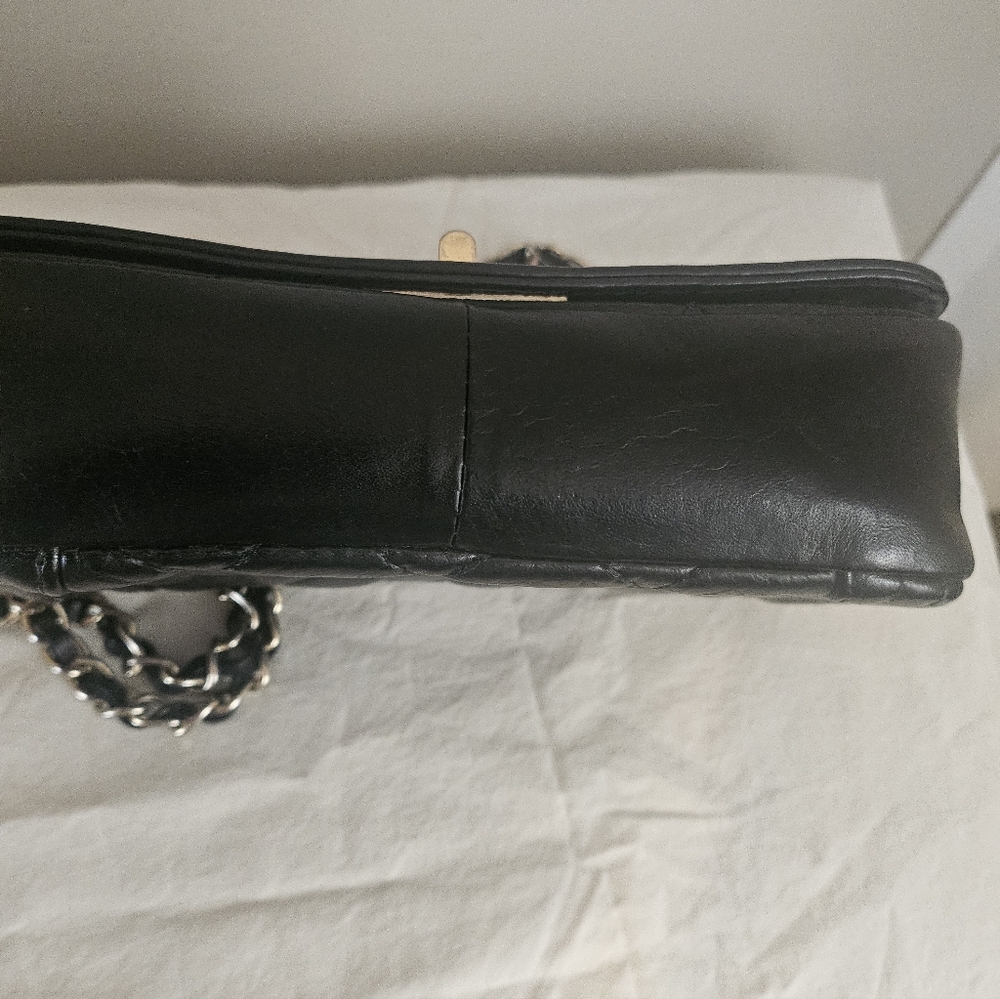 Borse In Pelle Black Italian Quilted Leather Bag - Picture 6 of 9